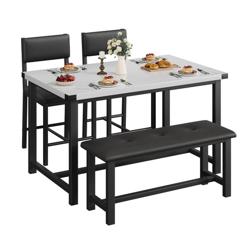 Piece farmhouse dining table - 4-piece,