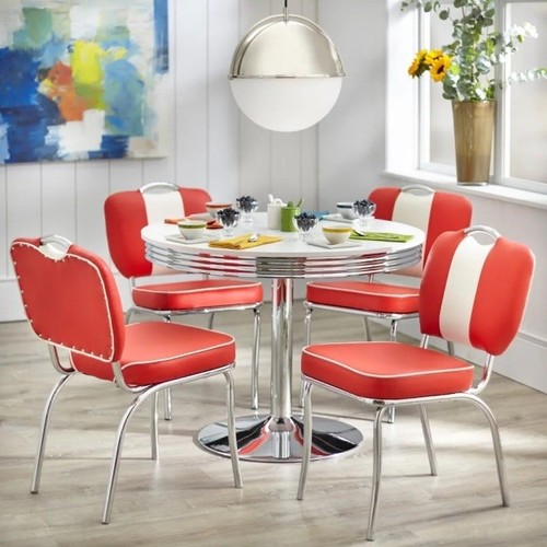 Retro metal dining room - 5,